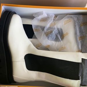 White combat boots from Public Desire